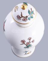 Hollóházi fedeles váza. Jelzett, hibátlan, m: 25 cm