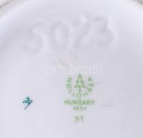 Hollóházi fedeles váza. Jelzett, hibátlan, m: 25 cm