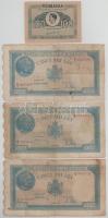 Románia 1944-1945. 100L - 10.000L (7db) T:F-VG,G Romania 1944-1945. 100 Lei - 10.000 Lei (7pcs) C:F-VG,G