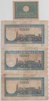 Románia 1944-1945. 100L - 10.000L (7db) T:F-VG,G
Romania 1944-1945. 100 Lei - 10.000 Lei (7pcs) C:F...