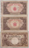 Románia 1944-1945. 100L - 10.000L (7db) T:F-VG,G
Romania 1944-1945. 100 Lei - 10.000 Lei (7pcs) C:F...