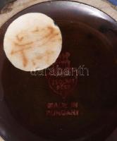 cca 1920 Zsolnay labradormázas váza. Jelzett, talpánál pattogzással, m: 12 cm