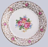 Bavaria virágmintás egyszemélyes reggeliző készlet, csésze alátéttel és desszertes tányér. Jelzett, ...