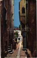 1917 Bressanone, Brixen (Südtirol); Bäckergasse / street view (worn corners)