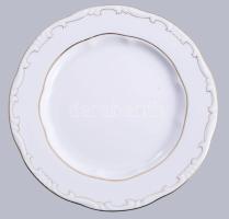 Zsolnay tollazott mintás nagytányér szett, 6 darab, jelzett, hibátlan, d: 25 cm