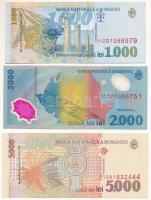 Románia 1998. 1000L + 5000L + 1999. 2000L T:UNC-AU
Romania 1998. 1000 Lei + 5000 Lei + 1999. 2000 L...