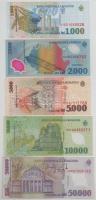 Románia 1998-2001. 1000L - 50.000L (5xklf) T:UNC-XF
Romania 1998-2001. 1000 Lei - 50.000 Lei (5xdif...