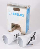 Brilux felszerelhető falilámpa pár, dobozában.