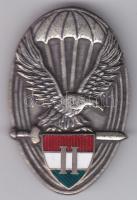 Magyar Honvédség II. osztályos - ki nem adott - ejtőernyős jelvényének tervezete T:2