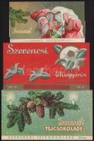 3 darab Szerencsi csoki papír, 10x19 cm alatt