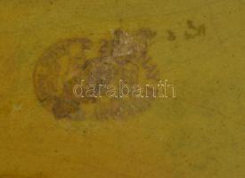 Zsolnay kisplasztika - Éti csiga. Selyemfényű eozin mázakkal fedett finomfajansz, jelzett, hibátlan,...