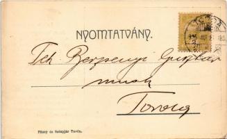 1905 Torda, Turda; Újtordai református templom. Füssy és Sztupjár kiadása / Calvinist church (fl)