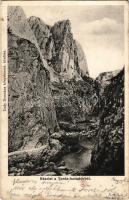 Tordai-hasadék, Cheile Turzii, Torda, Turda; részlet a Tordai-hasasdékból. Undy Domokos kiadása / mountain pass, gorge (fa)
