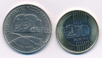 1980. 100Ft Ni "Szovjet-magyar közös űrrepülés" + 2024. 200Ft bimetál "Batthyány Lajo...