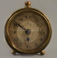 Art deco utazó óra, nem működik, cca 4x5 cm