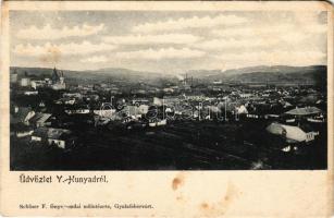 Vajdahunyad, Hunedoara; látkép, vár. Schäser A. fénynyomdai műintézete / general view, castle (fl)
