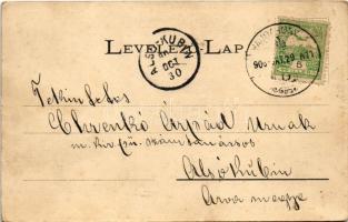 1906 Vajdahunyad, Hunedoara; vár. Adler fényirda / castle (fl)