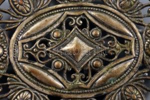 Szecessziós övcsat, 6x5 cm