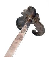 1850 Ezüst (Ag) késbak, nettó 27g, jelzett