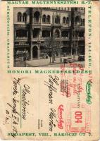 1944 Budapest VII. Magyar Magtenyésztési R.-T. Monori magkereskedése. Rákóczi út 7. (vágott / cut)