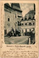1902 Vajdahunyad, Hunedoara; vár, udvar. Schuller A. kiadása / castle, courtyard (EK)