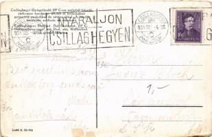 1934 Budapest III. Csillaghegyi gyógyfürdő, hátoldalon reklám. Lobl D. és Fia (Rb)