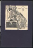 Franz von Bayros (1866-1924): Les Thesmophoriacuses II. (Aristophanes, erotikus grafika). Heliogravü...