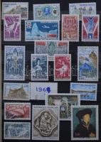 1963-1979 Francia gyűjtemény 16 lapos közepes gyűrűs berakóban. Szépen kezelt anyag!