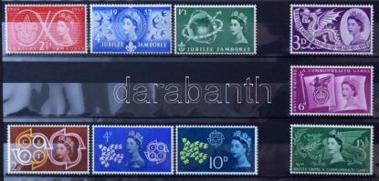 Nagy-Britannia 1940-1990 Párhuzamos postatiszta és bélyegzett gyűjtemény, nagyon sok postatiszta sor...