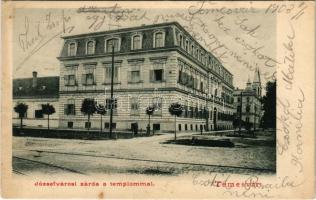 1903 Temesvár, Timisoara; Józsefvárosi zárda a templommal / nunnery, church (fl)