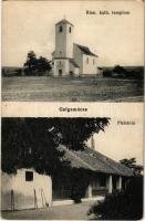 Galgamácsa, Római katolikus templom, plébánia. Stern Lajos kiadása (EK)