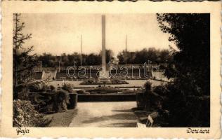 1938 Baja, Déri kert, országzászló (EB)