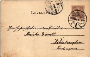 1900 Temesvár, Timisoara; Új gyárvárosi római katolikus plébániatemplom. Schmidt Edgar kiadása / Neu...