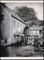 cca 1912 Tata, Sándor malom, 1 db modern nagyítás, jelzés nélkül, 21x15 cm