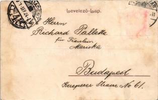 1901 Temesvár, Timisoara; Józsefvárosi pályaudvar, vasútállomás / Bahnstation / Iosefin railway stat...