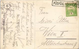 1914 Püspökladány, Kir. Járásbíróság. Vasúti levelezőlapárusítás 43. (EB)