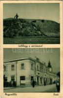 1941 Nagyszőlős, Nagyszőllős, Vynohradiv (Vinohragyiv), Sevljus, Sevlus; Szőlőhegy, várrom, Bank / mountain, castle ruins, bank (EB)