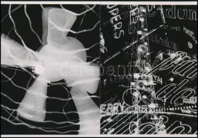 cca 1938 Man Ray (1890-1976) amerikai fotóművész, a dadaizmus és a szürrealizmus egyik meghatározó művészének alkotásai (Elektromosság) 2 db modern nagyítás, jelzés nélkül, 21x15 cm