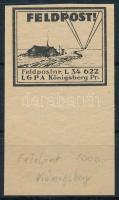 Deutsches Reich ~1942 Königsberg Feldpost cimke, ívszéli