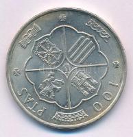 Spanyolország 1966. (67) 100P Ag "Franco" kapszulában T:AU patina
Spain 1966. (67) 100 Pe...