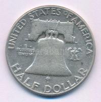 Amerikai Egyesült Államok 1952. 1/2$ Ag "Franklin" kapszulában T:VF
USA 1952. 1/2 Dollar ...