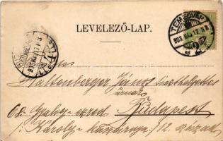 1903 Temesvár, Timisoara; A Temes-Bégavölgyi Vízszabályozási Társulat palotája. Káldor Zs. és Társa ...