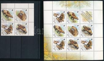 2004 Állatok, WWF Mi 1198-1201 + kisív