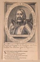 David Laigneau bíboros (1590-1659) rézmetszetű portréja. J, Boulanger rézmetszete 22x16 cm + Frances...