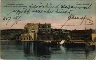 1907 Kraljevica, Portoré, Porto Ré; Hotel Liburnia. E. Navarro / szálloda, kastély / hotel, castle (EK)