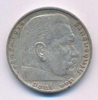 Német Harmadik Birodalom 1935F 5M Ag "Paul von Hindenburg" T:XF,VF
German Third Reich 193...