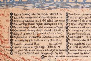 ca 1916 Haditengerészetünk útja Podgorcától Triesztig. A Pionírújság társasjátéka. 42x30 cm Játéktáb...