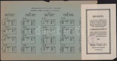 1928-1944 Cserkész témájú rajz, okmány, fénykép, meghívó. stb 10 db