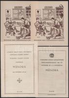 ca 1920-1940 9 db cserkész nyomtatvány, reklám, ex libris, meghívó, Tihanyi Yacht klub cserkészcsapat, öregcserkészek, stb