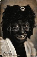 Mr Bert A. Williams as a Fairy Queen. Raphael Tuck &amp; Sons, Series 2087, Coon Studies Postcard (vágott / cut)